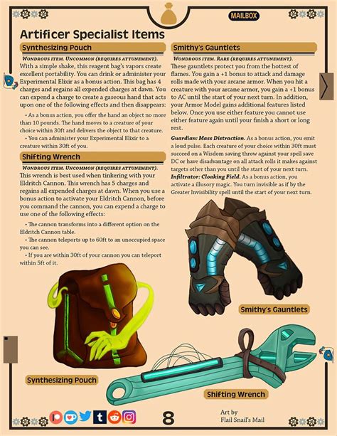 dnd 5e artificer multiple bags